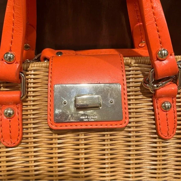 Kate Spade Waverly Terrace Maisemore Wicker Satchel Bag - Picture 5 of 12